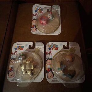 Disney Tsum Tsum Christmas Holiday Figures-Donald Duck, Goofy & Pluto-NEW